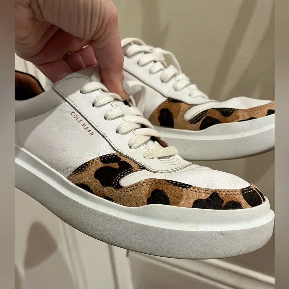 Cole Haan “Grand Pro Rally” leopard trim sneakers - Picture 8 of 9